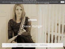 Tablet Screenshot of dianehunger.com